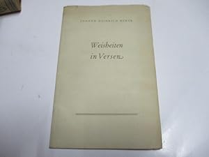 Bild des Verkufers fr Weisheiten in Versen. zum Verkauf von Ottmar Mller