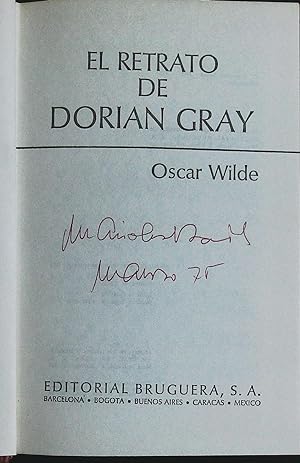 Imagen del vendedor de El retrato de Dorian Gray. a la venta por Librera y Editorial Renacimiento, S.A.