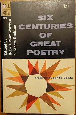 Imagen del vendedor de Six Centuries of Great Poetry a la venta por Faith In Print