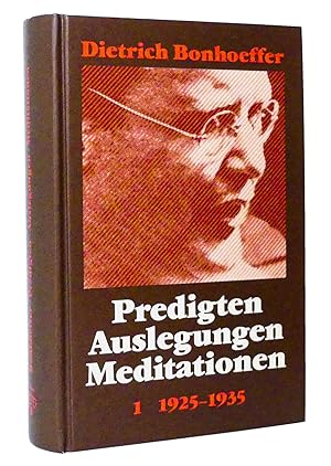 Bild des Verkufers fr Predigten, Auslegungen, Meditationen, Band 1: 1925-1935 zum Verkauf von exlibris24 Versandantiquariat