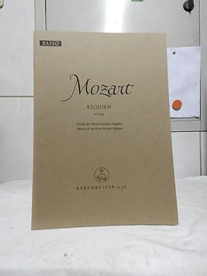 Requiem KV 626, Basso : Urtext der Neuen Mozart-Ausgabe. Wolfgang Amadeus Mozart / Bärenreiter-Au...