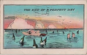 Seller image for vacation postcard: The End of a perfect Day for sale by Mobyville