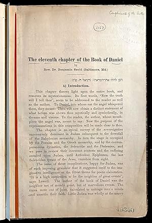 THE ELEVENTH CHAPTER OF THE BOOK OF DANIEL [INSCRIBED BY AUTHOR]