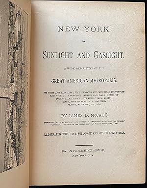 Bild des Verkufers fr NEW YORK BY SUNLIGHT AND GASLIGHT: A WORK DESCRIPTIVE OF THE GREAT AMERICAN METROPOLIS zum Verkauf von Dan Wyman Books, LLC