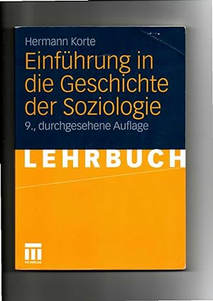 Seller image for Hermann Korte, Einführung in die Geschichte der Soziologie / 9. Auflage for sale by sonntago DE