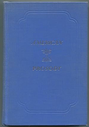 Bild des Verkufers fr American Prosody (American Literature Series) zum Verkauf von Between the Covers-Rare Books, Inc. ABAA