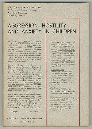 Bild des Verkufers fr Aggression, Hostility and Anxiety in Children zum Verkauf von Between the Covers-Rare Books, Inc. ABAA