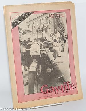 Bild des Verkufers fr GayLife: the Midwest gay newsleader; with Blazing Star; vol. 6, #3, Friday, July 4, 1980; Gay Pride Parade zum Verkauf von Bolerium Books Inc.