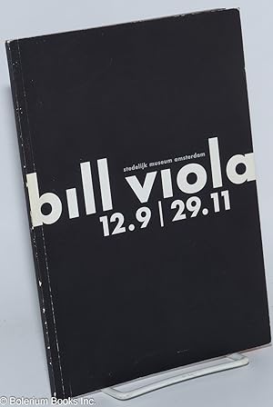 Bill Viola in the Stedelijk 12.9/29.11