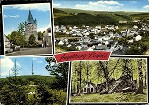 Ansichtskarte / Postkarte Lixfeld Angelburg in Hessen, Kirche, Waldpartie, Teilansicht