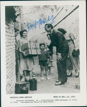 Douglas Fairbanks Jr., Original Autogramm, 1961