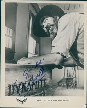 Jack Elam, Shootout in a One Dog Town, Original Autogramm
