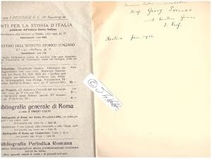 Seller image for ARNOLD OSKAR MEYER (1877-1944) dt. Historiker, Professor Dr. u.a. in G�ttingen, M�nchen, Berlin. Ab 1929 war er Pr�sident der Deutschen Akademie. for sale by Herbst-Auktionen