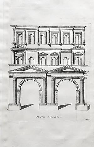 "Portae Bassaria." - Roma Rome Rom Porta Bassaria architecture Architektur Italy Italia veduta in...
