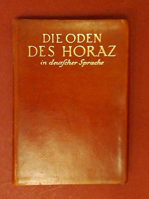 Immagine del venditore per Die Oden des Horaz. Mit Bildern von Arthur Grunenberg. venduto da Wissenschaftliches Antiquariat Zorn