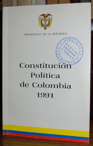 Bild des Verkufers fr CONSTITUCION POLITICA DE COLOMBIA 1991 zum Verkauf von Fbula Libros (Librera Jimnez-Bravo)