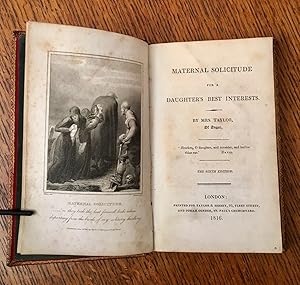 Imagen del vendedor de MATERNAL SOLICITUDE FOR A DAUGHTER'S BEST INTERESTS. a la venta por Paul Foster. - ABA & PBFA Member.