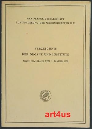 Seller image for Verzeichnis der Institute und Organe. e.V. : Stand . for sale by art4us - Antiquariat