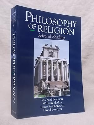 Imagen del vendedor de PHILOSOPHY OF RELIGION: SELECTED READINGS a la venta por Gage Postal Books