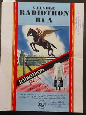 Valvole Radiotron RCA (pieghevole pubblicitario)