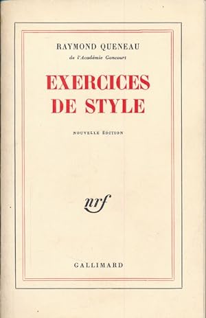 Seller image for Exercices de style for sale by LIBRAIRIE GIL-ARTGIL SARL