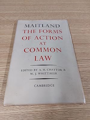 Immagine del venditore per The Forms of Action at Common Law: A Course of Lectures venduto da Cambridge Rare Books