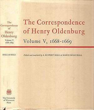 Bild des Verkufers fr The Correspondence of Henry Oldenburg, Volume V (5) 1668-1669 zum Verkauf von Pendleburys - the bookshop in the hills