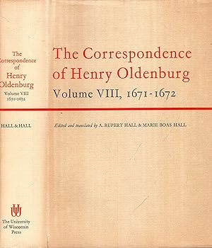 Bild des Verkufers fr The Correspondence of Henry Oldenburg, Volume VIII (8) 1671-1672 zum Verkauf von Pendleburys - the bookshop in the hills