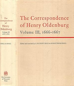Bild des Verkufers fr The Correspondence of Henry Oldenburg, Volume III (3) 1666-1667 zum Verkauf von Pendleburys - the bookshop in the hills