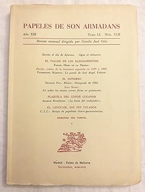 Bild des Verkufers fr Papeles de Son Armadans CLII. Noviembre 1968 zum Verkauf von Aaromadelibros