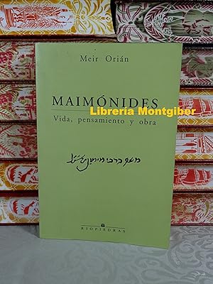 Immagine del venditore per MAIMONIDES Vida , pensamiento y obra venduto da montgiber