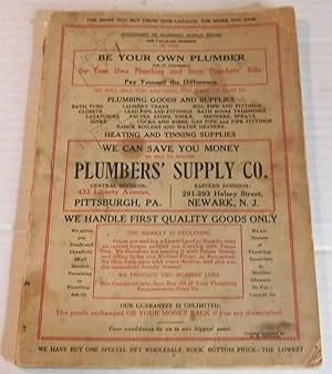 DICTIONARY OF PLUMBING SUPPLY PRICES 1922 CATALOG NUMBER E 105: PLUMBERS' SUPPLY CO.