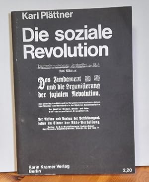Seller image for Die soziale Revolution for sale by ANTIQUARIAT H. EPPLER