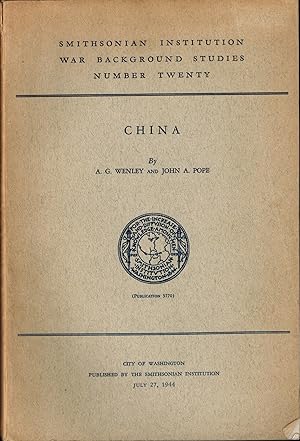 Image du vendeur pour China - Smithsonian Institution War Background Studies, Number Twenty mis en vente par UHR Books