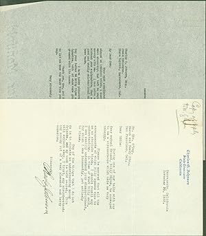 typed letter signed