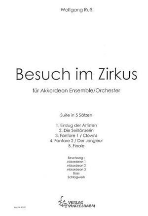 Bild des Verkufers fr Besuch im Zoofr Akkordeon-Ensemble/Orchester : Partitur zum Verkauf von AHA-BUCH GmbH
