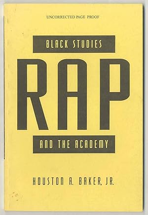 Bild des Verkufers fr Black Studies: Rap and the Academy zum Verkauf von Between the Covers-Rare Books, Inc. ABAA