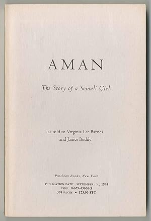 Image du vendeur pour Aman: The Story of a Somali Girl mis en vente par Between the Covers-Rare Books, Inc. ABAA