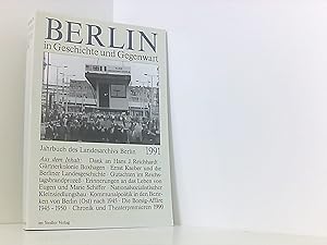 Bild des Verkufers fr Berlin in Geschichte und Gegenwart 1991. Jahrbuch des Landesarchivs Berlin zum Verkauf von Book Broker