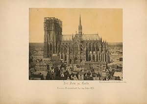 Bild des Verkufers fr Fotografie Lichtdruck Klner Dom, Gesamtansicht Sdseite, Vereins-Gedenkblatt fr das Jahr 1875 - Fotografie und Lichtdruck von Th. Creifelds zu Coeln zum Verkauf von akpool GmbH