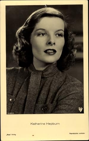 Immagine del venditore per Ansichtskarte / Postkarte Schauspielerin Katherine Hepburn, Portrait, Ross 9382/1 venduto da akpool GmbH