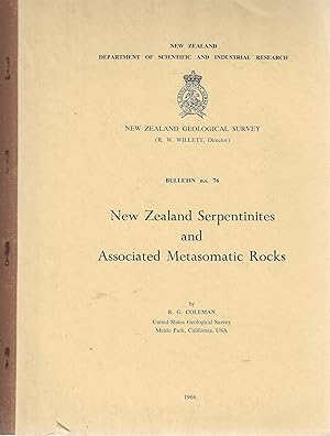 New Zealand serpentinites and associated metasomatic rocks. New Zealand Geological Survey Bulleti...