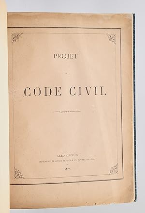 Projet de Code Civil