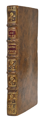 Imagen del vendedor de Etrenne au pape, ou Les Francs-maons vangs, Rponse  la bulle d'excommunication lance par le pape Benot XIV, l'an 1751. avec une copie exacte de la ditte bulle, et une traduction franoise de la mme, pour la satisfaction des curieux en gnral, confrence pistolaire entre un Napolitain et un ministre de l'glise romaine. a la venta por L'intersigne Livres anciens