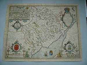 The Countye of Monmouth by John Speed, anno 1676, old colours Date: 1676 The Countye of Monmouth ...