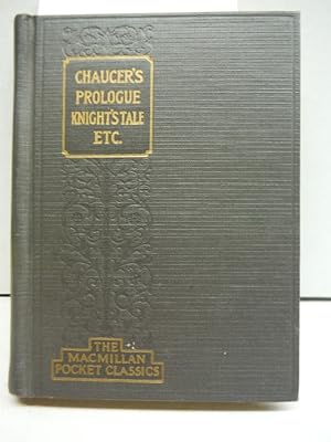 Seller image for Chaucer's Prologue Knight's Tale Etc. for sale by Imperial Books and Collectibles