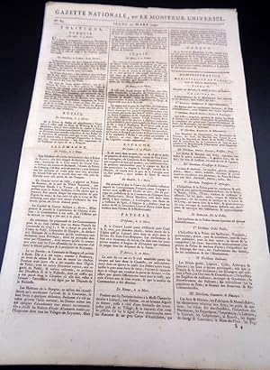 Gazette Nationale, ou Le Moniteur Universel. Issue No 84 25th Mars 1790
