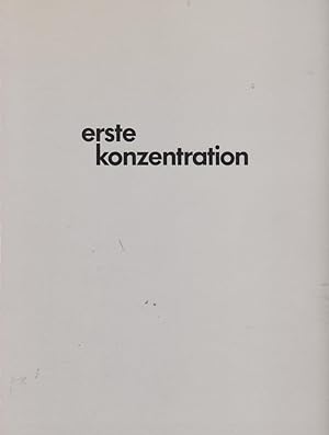 Imagen del vendedor de Erste Konzentration ; Georg Baselitz, Antonius Hckelmann, Jrg Immendorff, Per Kirkeby, Markus Lpertz, A. R. Penck / [Alexander Dckers] ; [dieses Buch ist der Katalog zur Edition "Erste Konzentration"] a la venta por Licus Media