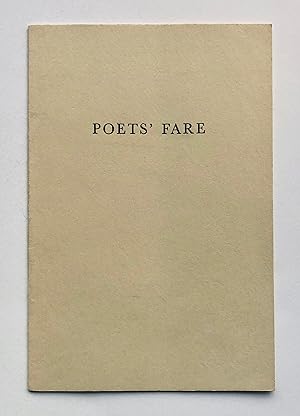 Image du vendeur pour Poets' Fare mis en vente par George Ong Books