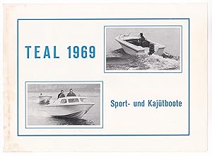 Bild des Verkufers fr TEAL Preisliste 1969 Sportboote Kajtboote Prospekt Katalog Cabin Sportsman zum Verkauf von GAENSAN Versandantiquariat